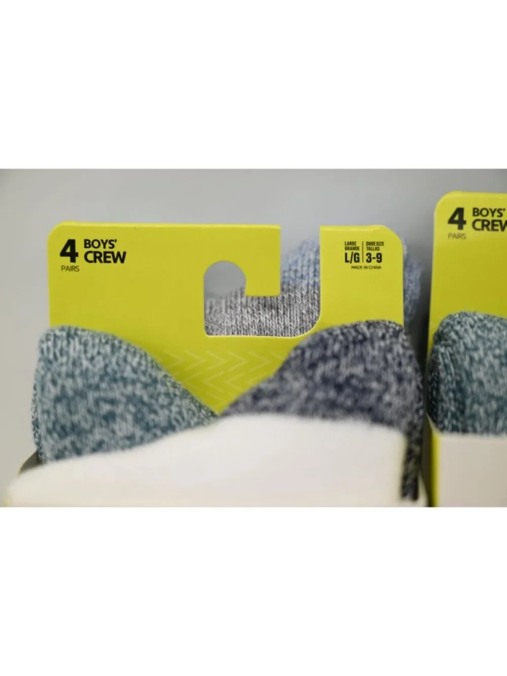 NIP Hanes Lot of 2 4 Pack Absolute Socks Perfected Active Sz L 3-9 Crew White